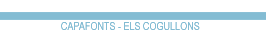 Capafonts - Els Cogullons